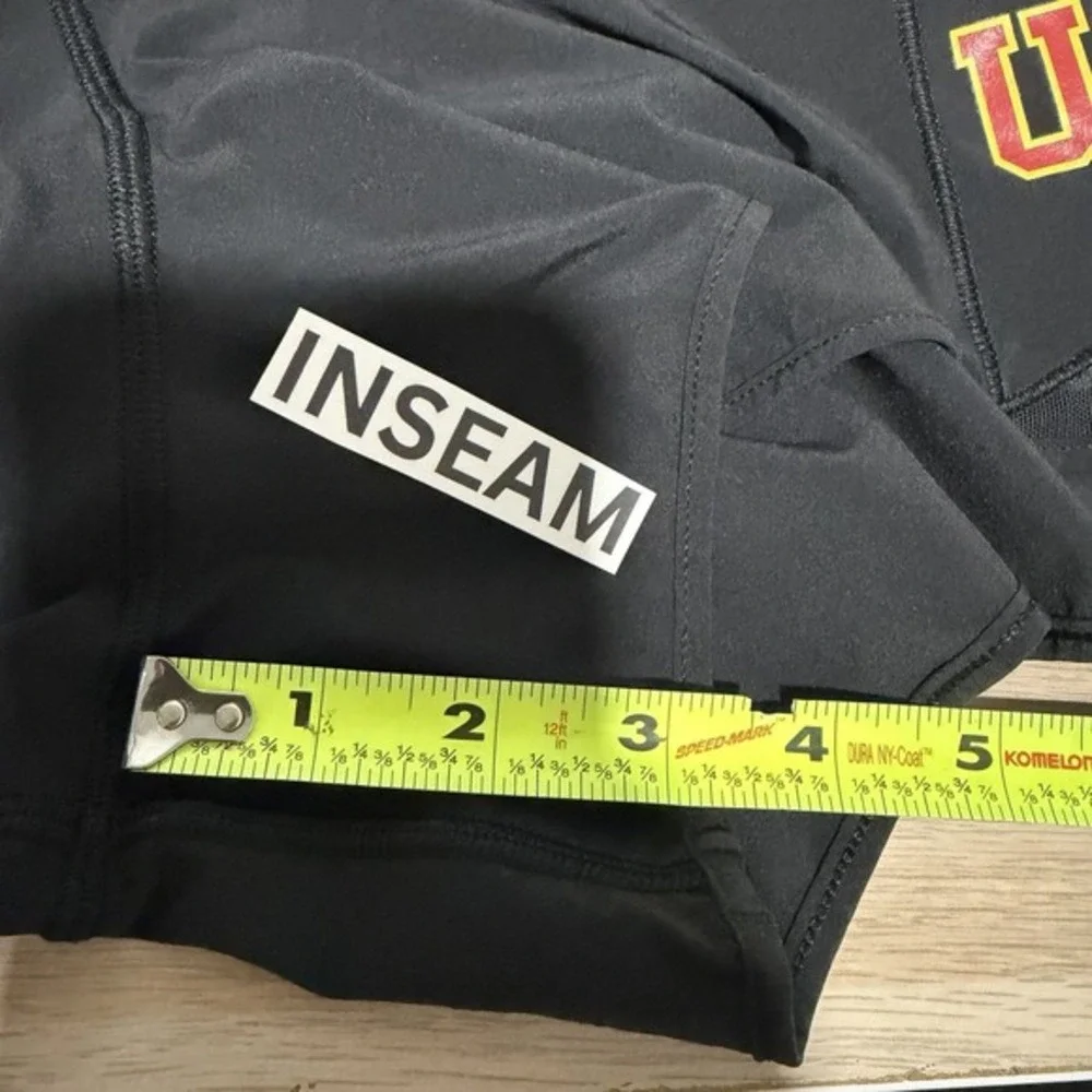 Lululemon Size 14 USC College Hotty Hot Shorts Black‎ Running Athletic